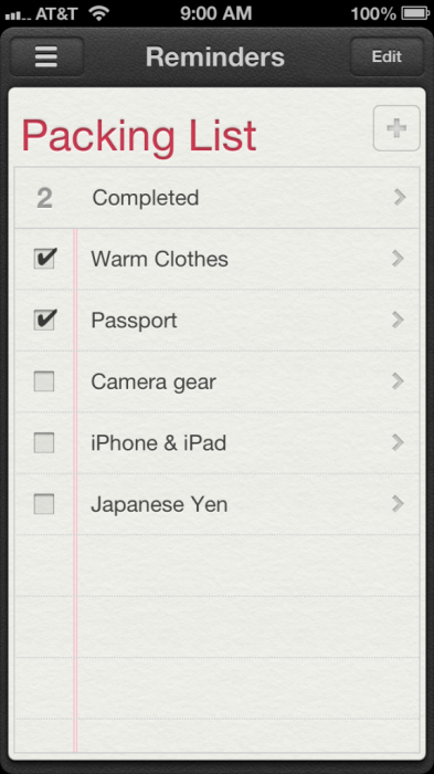 I'm a simple person, packing list...