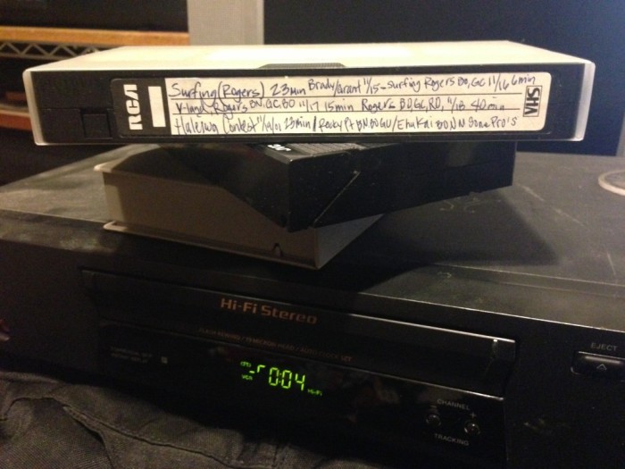 Busting out the VCR tapes, converting...