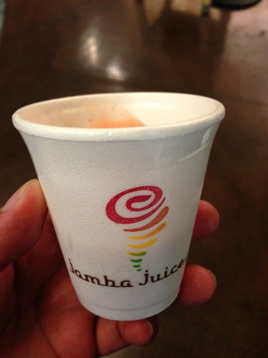 Jamba Juice samples #JambaJuice #guava