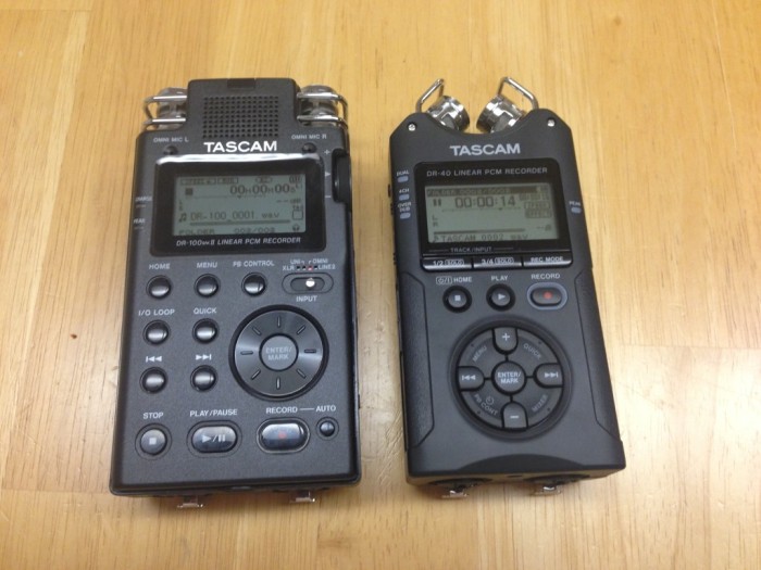 Big and little brother Tascam...