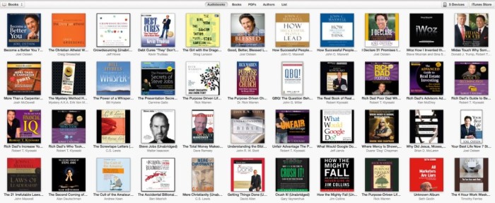 what’s in my audiobook library...